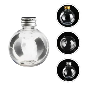 20 vnt Skaidrus plastikinis butelis Mini buteliukai Lemputės formos dekoracija Papuoškite aiškią tuščią kelionę