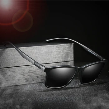 Kvadratinis rėmas Plastikinis titanas Moterys Vyrai Poliarizuoti akiniai nuo saulės Mados tendencija Žvejyba Polaroidiniai akiniai nuo saulės Vintažiniai klasikiniai akiniai