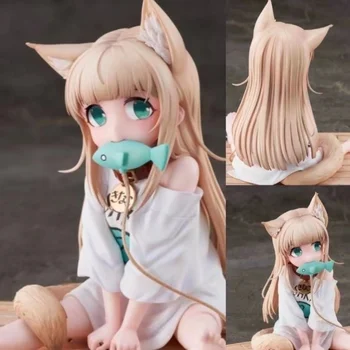 12cm Mano katė yra miela mergaitė Anime figūrėlė Sojos pupelių PVC veiksmo figūrėlė Kolekcinis modelis Lėlės žaislas