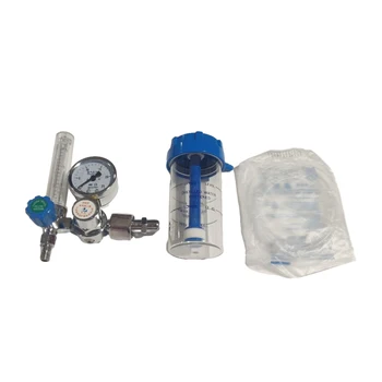 deguonies inhaliatoriaus slėgį, mažinantis deguonies drėkinimo buteliuką metalinio vožtuvo matuoklio inhaliatorius