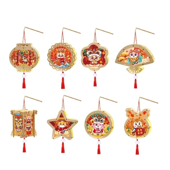 Mini FUWords Lanternn for Chinese Dragon Year Festival Decoration Child Kids Toy