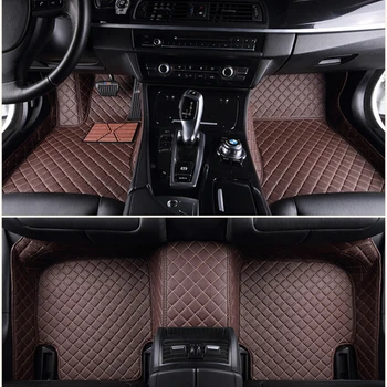 Individualūs automobilių grindų kilimėliai BMW 5 serijos F10 2010-2016 metai Dirbtinės odos kilimas Salonas Automobilių aksesuarai