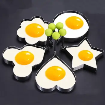 Nerūdijančio plieno kiaušinių kepimo forma Dieviškasis įrankis Pelėsių kepimo kiaušinių kepimo įrankiai Virtuvės aksesuarai Širdies formos kiaušinių įtaisų pelėsiai