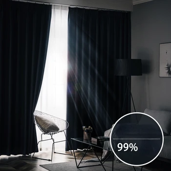 Šiaurės minimalistinės užuolaidos svetainė valgomasis miegamasis vienspalvė šviesa prabangios užtemdytos užuolaidos daugiaspalvės pasirinktinai pilka