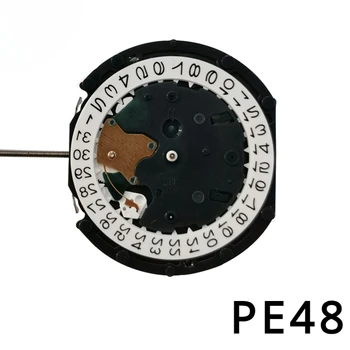 Originalus japonų importuotas judėjimas PE48 kvarco judėjimas Visiškai nauji kalendoriaus laikrodžių priedai