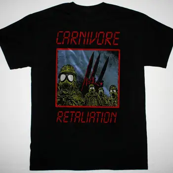 Vintage Carnivore band Akbum Vyriški marškinėliai Black Unisex