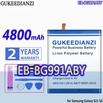 Didelės talpos GUKEEDIANZI baterija 4800mAh / 5800mAh skirta Samsung Galaxy S21 Ultra / Plus / 5G SM-G991B / DS G991U S21Ultra S21Plus S21+