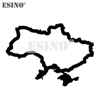 Automobilio stilius Ukrainos nacionalinis žemėlapis Šalies žemėlapis PVC Vandeniui atsparus lipdukas Automobilio buferis Stiklinis kėbulas Kūrybinis raštas Vinilo lipdukas