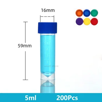 5ml mėgintuvėlio plastikinio šaldymo vamzdžio varžto užšaldymo vamzdžio mėginio mėgintuvėlio butelio mėginio butelio ląstelių šaldymo vamzdžio laboratorija