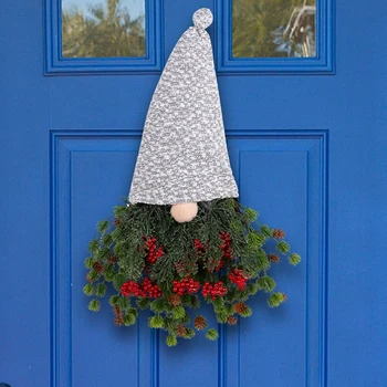 Pušies adata Kalėdinis nykštuko vainikas Kalėdinės dekoracijos Nykštuko vainikas lauko durims, Pakabinamas ornamentas Dekoracijos Vainikas