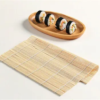 2024 Naujausias suši Rolling Roller Bamboo DIY Sushi Mat Onigiri Rice Roller Kitchen Japoniškų sušių rankų gaminimo įrankis greitas pristatymas