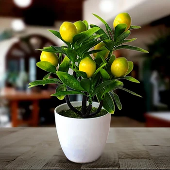 Dirbtinis citrinmedis Vazoninės gėlės Netikras augalas Lauko kiemas Sodas Namai vazonuose Dekoravimo modeliavimo papuošalai