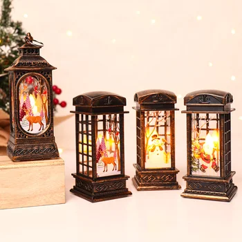 Christmas LED Lanten Light Linksmos kalėdinės dekoracijos namams Navidad Noel Kerst Natal Xmas papuošalai Naujųjų metų dovanos 2024