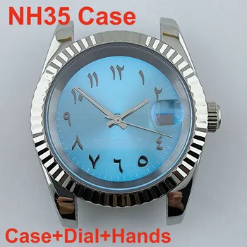 NH35 dėklas arabiškas ciferblatas 36mm/39mm laikrodis safyro stiklo vyriškas laikrodis NH35/NH36 judesio laikrodžio priedų taisymo įrankis
