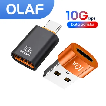 Olaf USB 3.0 į C tipo adapterį C tipo vyriškas į USB Moteriška OTG jungtis, skirta Macbook Xiaomi Samsung USBC Adaptador OTG Conventer
