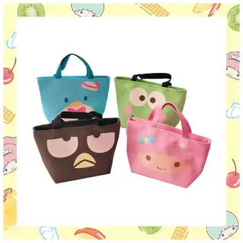 Sanrio Hello Kitty Keroppi Bad Badtz Maru animacinių filmų pietų dėžutės krepšys Studentų darbas Bento krepšys Merginos rankinis krepšys Laikyti šaltus izoliacinius krepšius