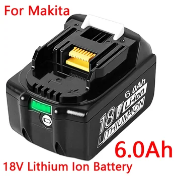 skirta Makita 18V 6.0Ah 9.0Ah įkraunamai ličio baterijai, akumuliatoriniams elektriniams įrankiams BL1860B BL1830 BL1840 pakaitinė baterija