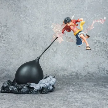20cm Vientisa figūrėlė Luffy Gear 3 PVC veiksmo figūrėlės modelis Dekoravimo gerbėjai Juokinga statula Žaislas Gimtadienio dovanos vaikams