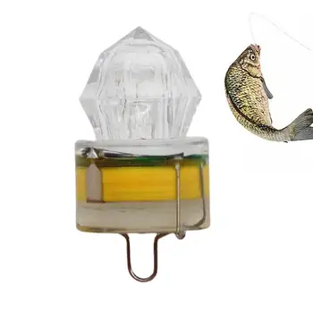 Gilus kritimas Povandeninė žvejyba Deimantinis mirksintis Šviesa Masalas Masalas Suviliotas vandens sukeltas dizainas Žuvis Pritraukianti lempa LED Universalūs žibintai