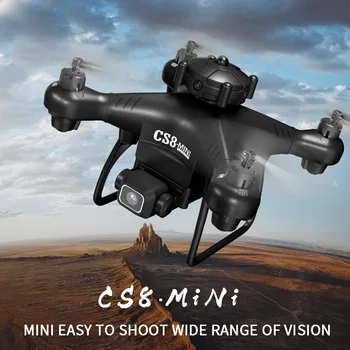 Naujas CS8 drono kliūčių išvengimas 360° RC dronas 4K/1080P plataus kampo reguliuojama ESC HD kamera RC Quadcopter Dron Žaislai