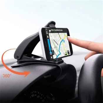 Universalus automobilio prietaisų skydelio laikiklio laikiklis Stovas su neslystančiu silicagel HUD dizainu Lopšio lenktas pagrindo dizainas Mobiliojo telefono GPS