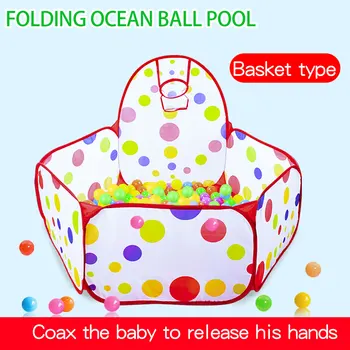 Vaikų vandenyno kamuoliukų baseinas su krepšinio krepšiu Bobo baseino žaislas 0.9M (be kamuolio)