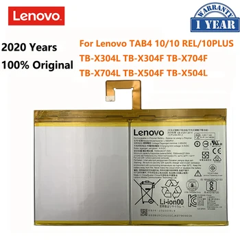 100% Originalas Lenovo TAB4 10 REL PLUS TB-X304F TB-X704L TB-X704F TB-X304L TB X504F X504L L16D2P31 7000mAh akumuliatorių baterijos
