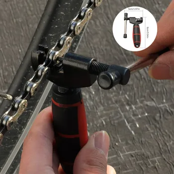 1PC Kompaktiškas mažas ir lengvas dviračių grandinės grandinės grandies valiklis kalnų dviračių grandinės pertraukiklio skirstytuvas Nešiojamas dviračių remonto įrankis