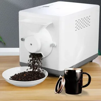 Visiškai automatinė maža buitinė kavos pupelių skrudinimo mašina, grūdų skrudinimo mašina, maišymo kepimo mašina, sezamo žemės riešutai