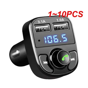 1~10PCS Mp3 Kompaktiškas dydis Aukštos kokybės garsas Daugiafunkciai dvigubo įkrovimo prievadai Belaidis patogumas Automobilinis Mp3 grotuvas su ekranu