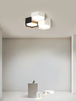 Creative Honeycor lubų šviestuvas naudojamas svetainei Valgomasis Restoranas Art Black nuotolinio valdymo pultas Minimalistinis namų dekoravimas