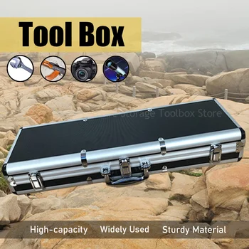 Nešiojama aliuminio įrankių dėžė Ilgas lagaminas Įrankių rinkinys mechanikams Saugos prietaisų dėklas Laikymo dėžutė Skrydžio kietas dėklas su putomis