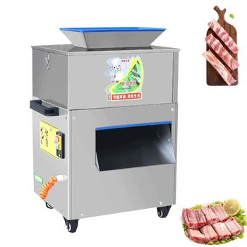 Pramonė Mėsos pjaustyklė Mėsos juostelės pjaustymo mašina 300 / KG / H Mėsos pjaustymo mašina Šaldyta šviežia mėsa Žuvies kubeliai Pjaustymo mašina