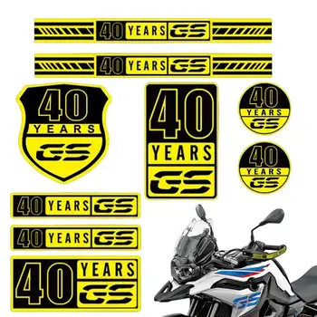 40 metų GS motociklų lipdukai Neperšlampami GS 40 metų motociklų lipdukų lipdukai, skirti F650/700/800/850GS G310GS R1200/1250GS alyvai