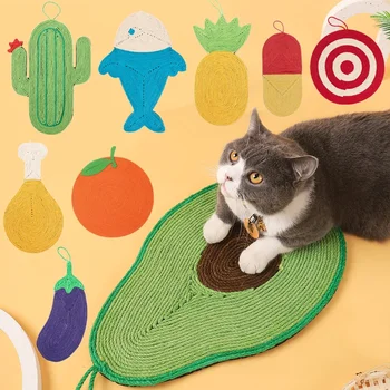 Naujas sizalio virvės katės įbrėžimas Po kilimėlio žaislinis naminis kačiukas Kaktuso draskyklė Lenta Pakabinamas nagų grandiklis Baldų apsauga