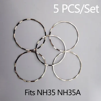 skirta NH35a judėjimo tarpiklio žiedui Metalinis vidinis dangtelio laikiklis Fiksuotas žiedas tinka NH35 NH36 Mechaninis judėjimas 5 vnt./rinkinys NAUJAS DIY
