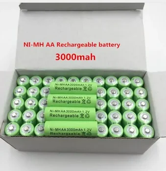 4 ~ 20 PCS Naujas originalus 3000mAh AA 1.2v akumuliatorius Ni-MH įkraunama baterija žaislams Fotoaparato mikrofono nuotolinio valdymo skaičiuoklė