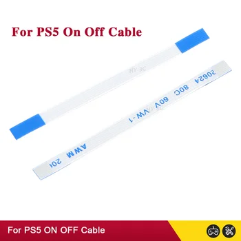 5PCS PS5 Power On Off juostelės kabelis 6 Pin Flex kabelio taisymo dalis, skirta Playstation 5 konsolės žaidimų priedams