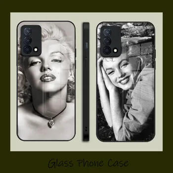 Marilyn Monroe telefono dėklo stiklas OPPO FindX3 X3Pro X5Pro K7 K9 Reno 6 6Z 7SE 4 5F A54 A57 A92S A93S A95 dangtelis