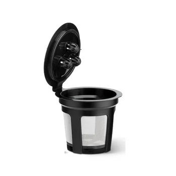 Daugkartinio naudojimo kavos filtro puodelis lašinamas pakartotinai užpildytam kapsulės apvalkalui, suderinamam su 2.0 1.0 K puodelio kavos virimo aparatais