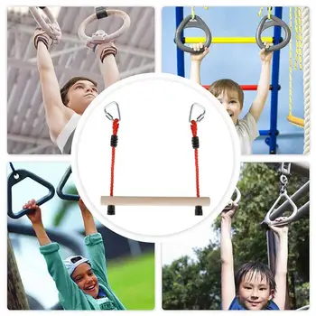 Reguliuojamas sporto salės sūpynių baras vaikų jėgos treniruotėms Lauko žaidimų aikštelės žaidimo rinkinys