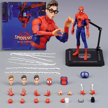 Marvel Sv veiksmo Spiderman figūrėlės Sentinel Peter Parker Miles Morales Figūrėlė Anime modelis Žmogus-voras į Voro stichijos žaislus
