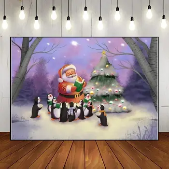 linksmų Kalėdų Naujųjų metų fono fotografija Fonai Šviesos Kūdikių dušas Kalėdų senelio nuotraukų dekoras Pasirinktinė gimtadienio fono dovana