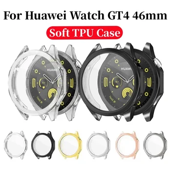 Minkštas TPU ekrano apsaugos dėklas, skirtas Huawei Watch GT4 46mm universalus viso buferio dangtelis, skirtas Huawei Watch GT 4 Shell