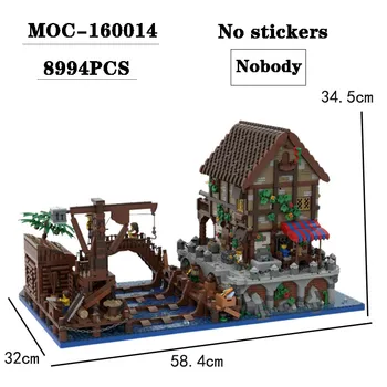 Statybinis blokas MOC-160014 Laivų statyklos žaislų modelis 8994PCS Suaugusiųjų ir vaikų dėlionės ugdymo gimtadienio kalėdinių žaislų dovanų dekoravimas