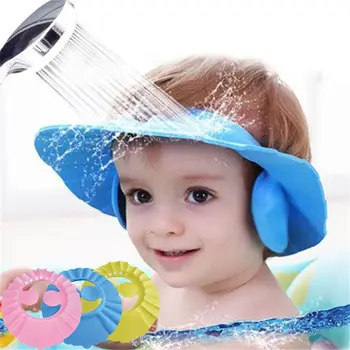 Kūdikių dušas Minkštas dangtelis Reguliuojama plaukų plovimo kepurė vaikams Ausų apsauga Saugus vaikų šampūnas Maudymosi Dušas Apsaugokite galvos dangtelį