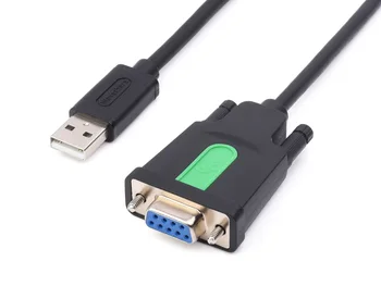Waveshare pramoninis USB į RS232 nuoseklusis adapterio kabelis, USB tipas A į DB9 vyriškas / moteriškas prievadas, originalus FT232RL lustas, ilgis 1.5m