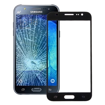 Jutiklinis ekranas Samsung Galaxy J5 / J500 jutiklinio ekrano skaitmeninimo skydelio jutiklio priekinio stiklo išorinis objektyvas