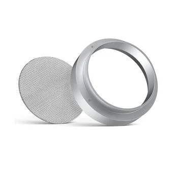 51mm kavos dozavimo žiedas, aliuminio kavos dozavimo žiedas su ekranu, nerūdijančio plieno espreso sietas portafiltrui