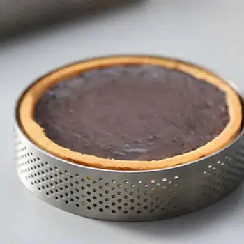 Apvali pica Desertinis tortas Apskritimas Pelėsių žiedai Tuščiaviduris dizainas Daugkartinio naudojimo prancūziškų putų pyrago kepimo žiedas